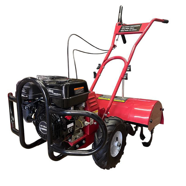 Order a Buy the Titan Pro TP700 7HP petrol rear tine rotavator designed for efficient soil preparation in various conditions with its huge 700mm tilling width.